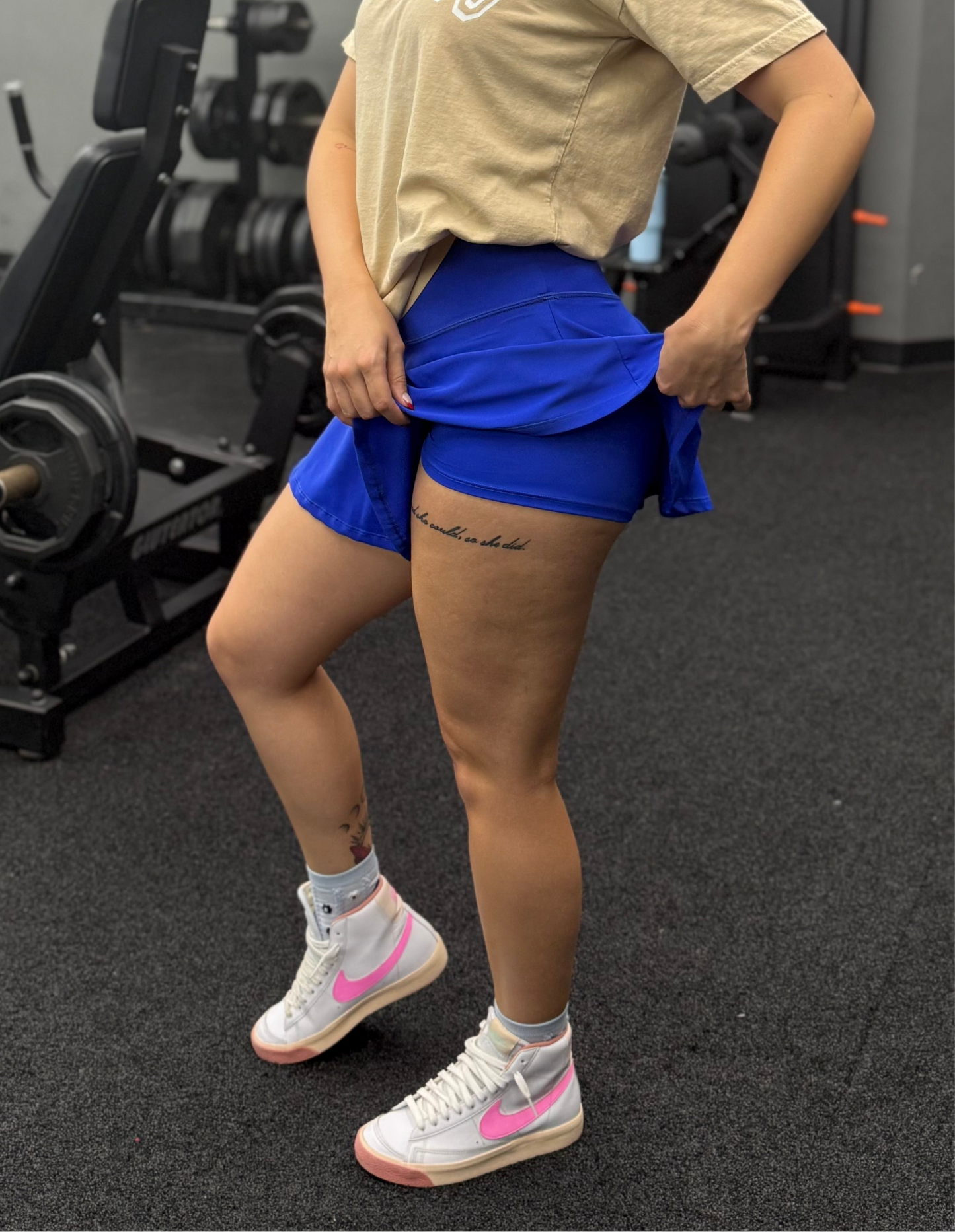 Royal Blue Activewear Skort