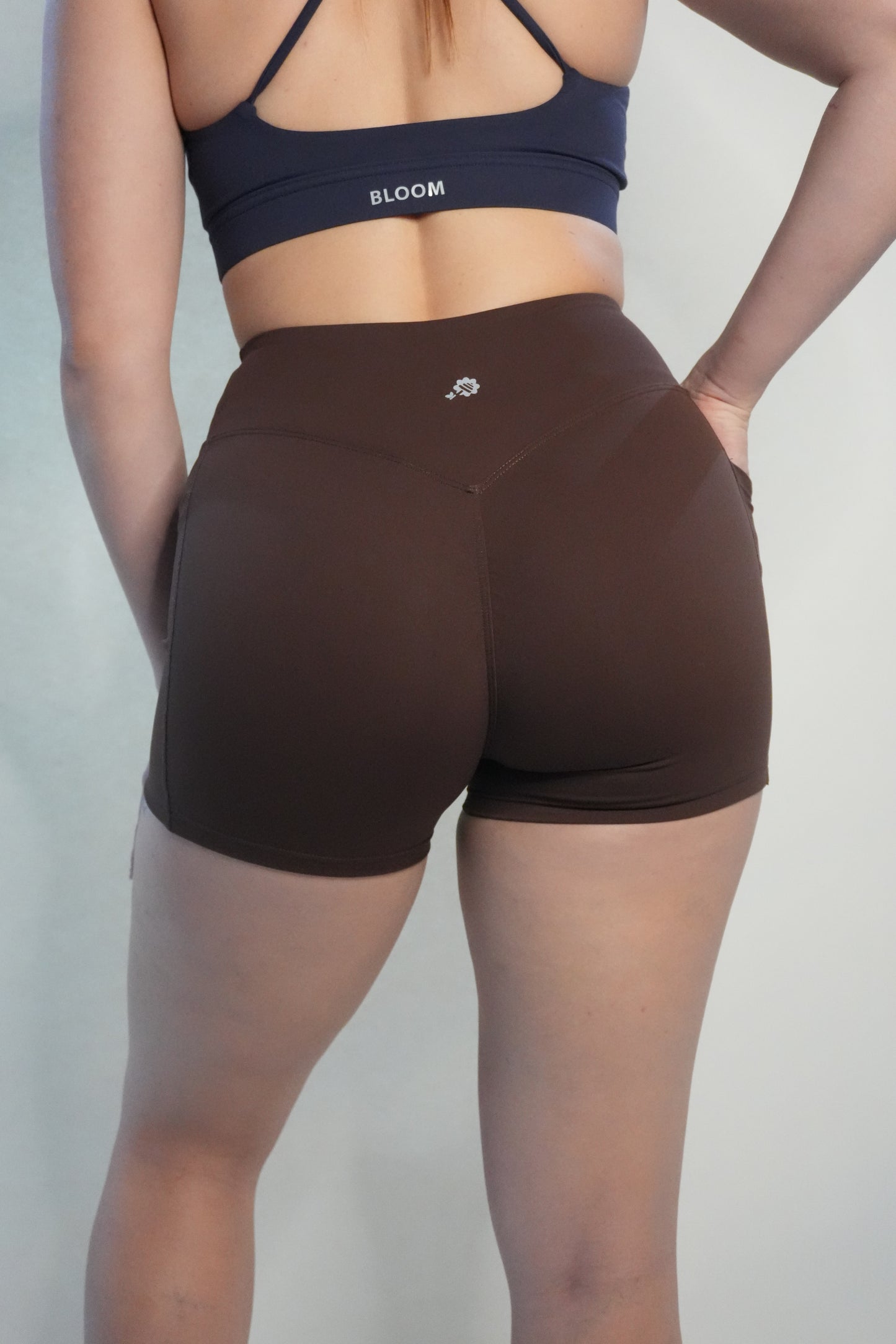 Elevate High-Waist | V-Cut Shorts with Pockets