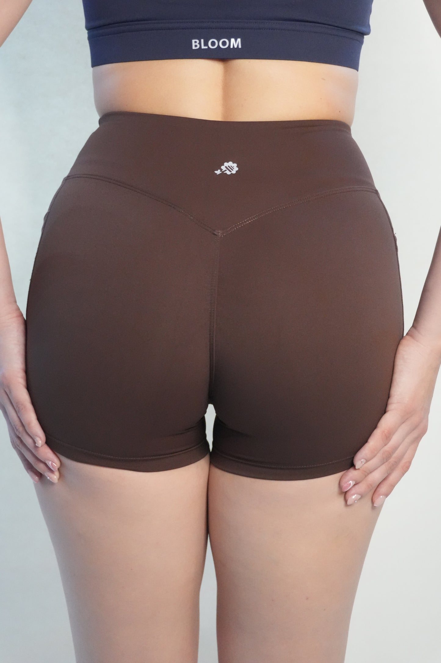 Elevate High-Waist | V-Cut Shorts with Pockets