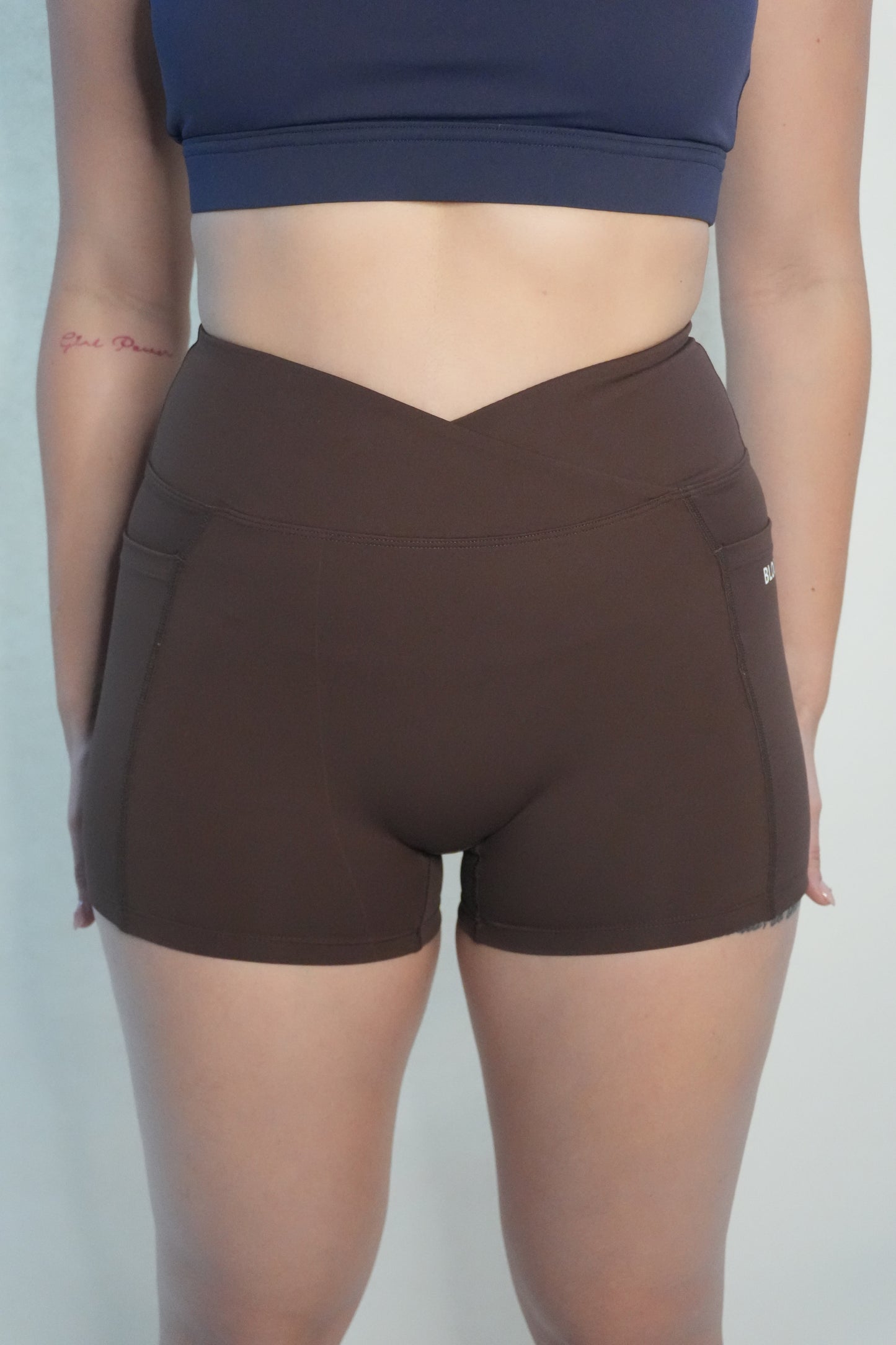 Elevate High-Waist | V-Cut Shorts with Pockets