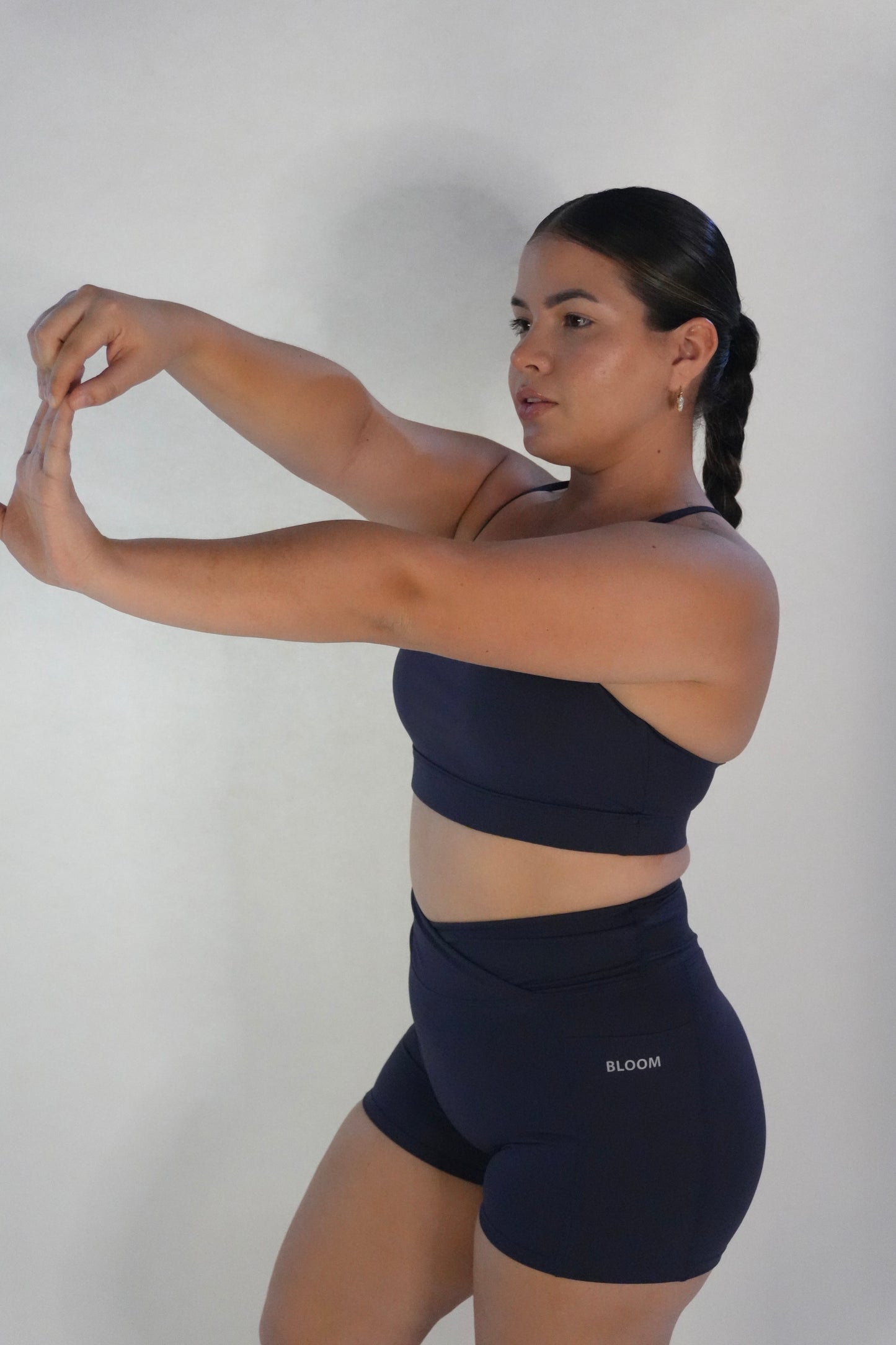 Elevate High-Waist | V-Cut Shorts with Pockets