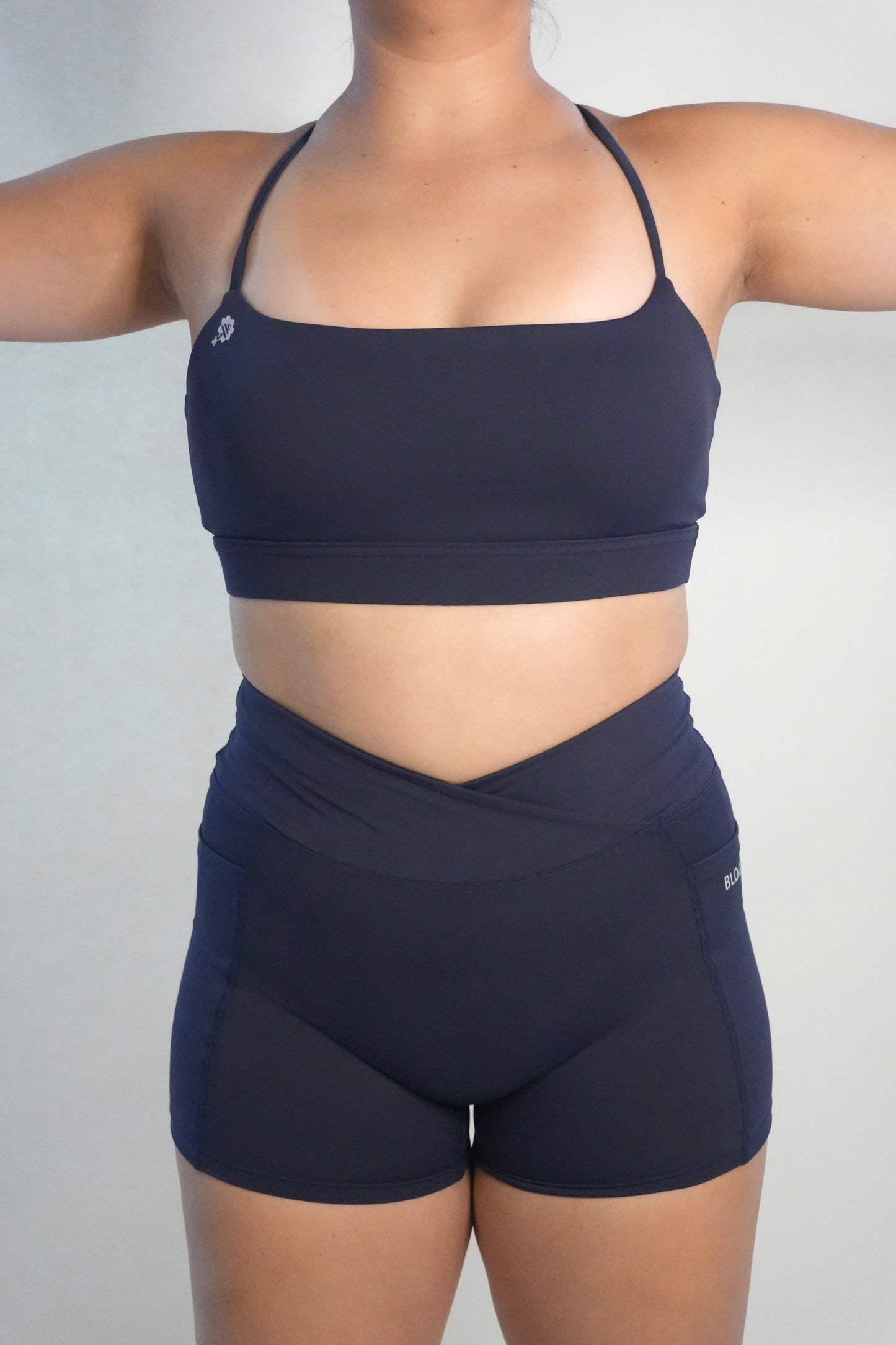 Elevate High-Waist | V-Cut Shorts with Pockets