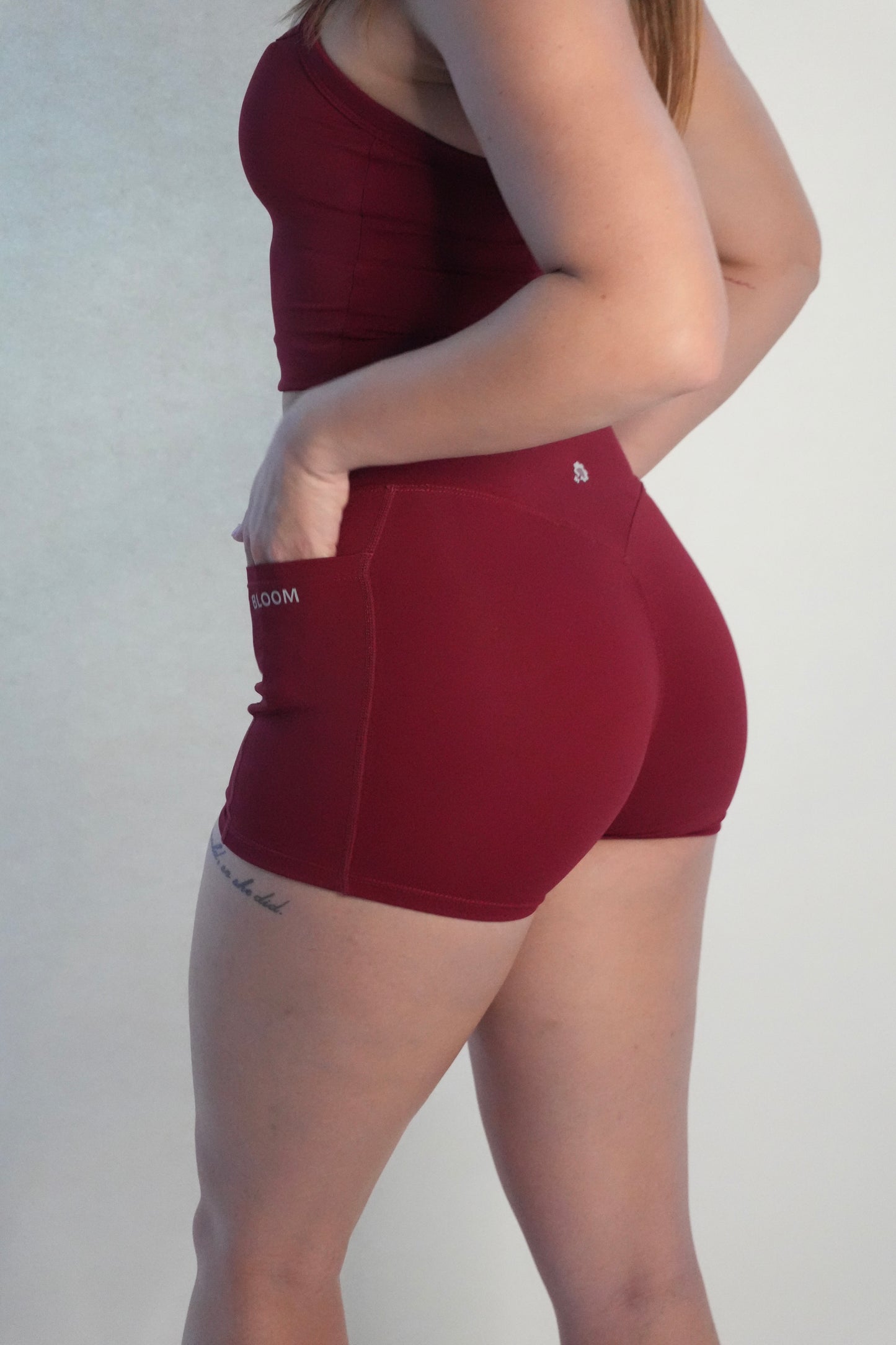 Elevate High-Waist | V-Cut Shorts with Pockets