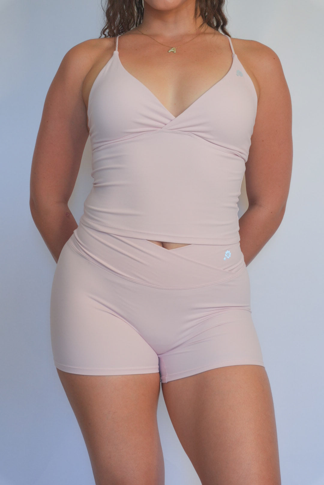 Women V Neck Crop Tank | Soft Sculpt Active Top |