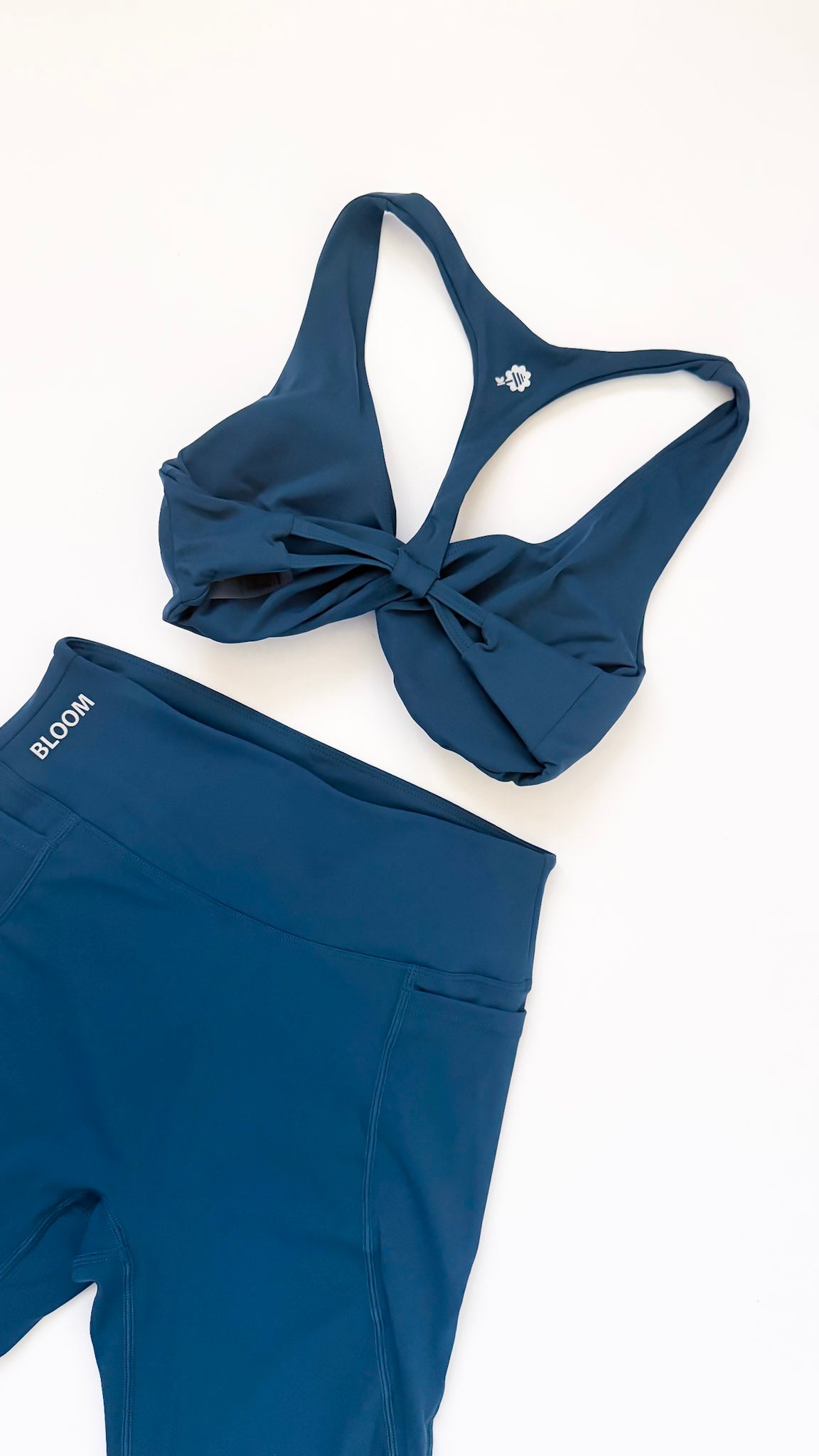All Day Bloom Training Sports Bra | Crystal Teal