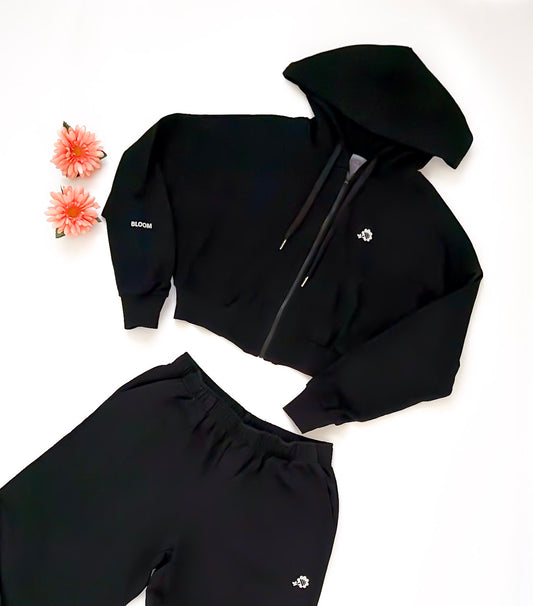 All Day Bloom Lounge Jacket | Core Black